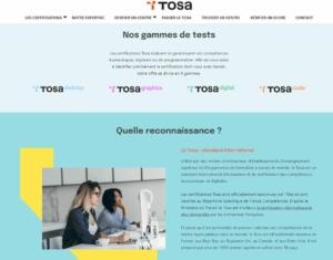 Certification Tosa